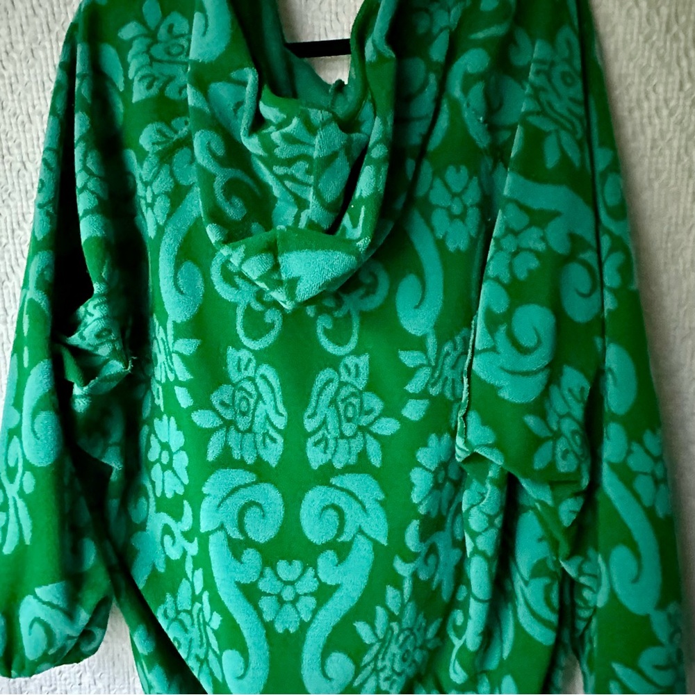 BDG Urban Outfitters Women's Parker Scoop Neck Terry Hooded Parka Green Size M - Picture 5 of 8